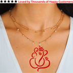 TeMaRo™ Red Ganesha Vinayagar Tattoo