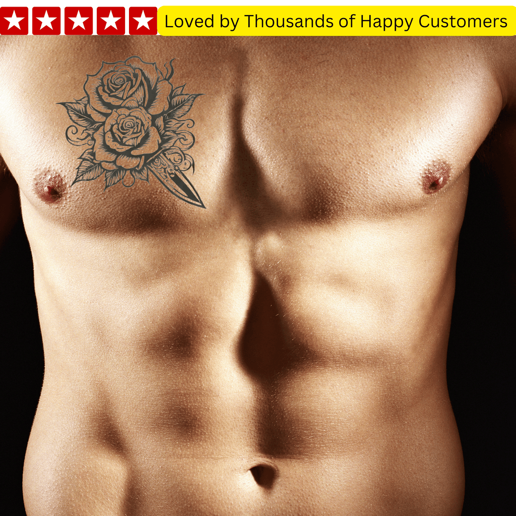TeMaRo™ Rose on Hand Tattoos Men