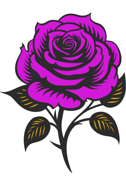 TeMaRo™ Rose Tatoo Sticker