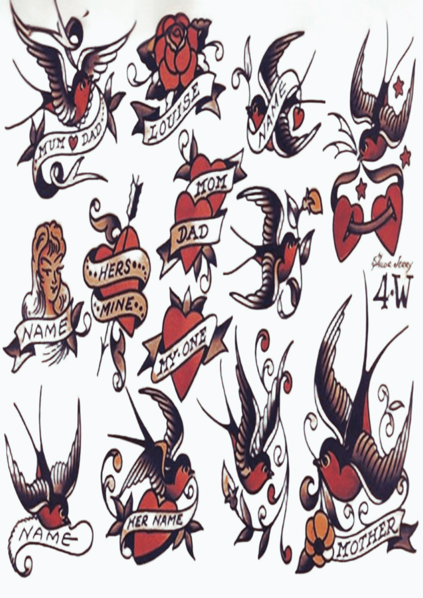 TeMaRo™ Sailor Jerry Small Tattoo Ideas