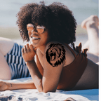 TeMaRo Semi Permanent Fake Tattoo Stickers Lions
