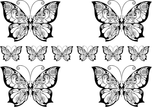 TeMaRo™ Semi Permanent Tattoos Butterfly