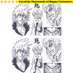 TeMaRo™ Sheets of Tattoo Stickers