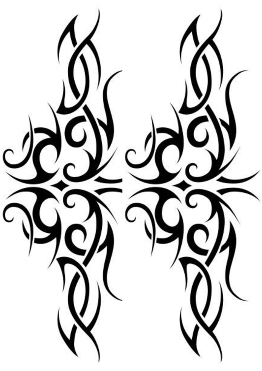 TeMaRo™ Shoulder Tattoo Men - 2 X Tribal