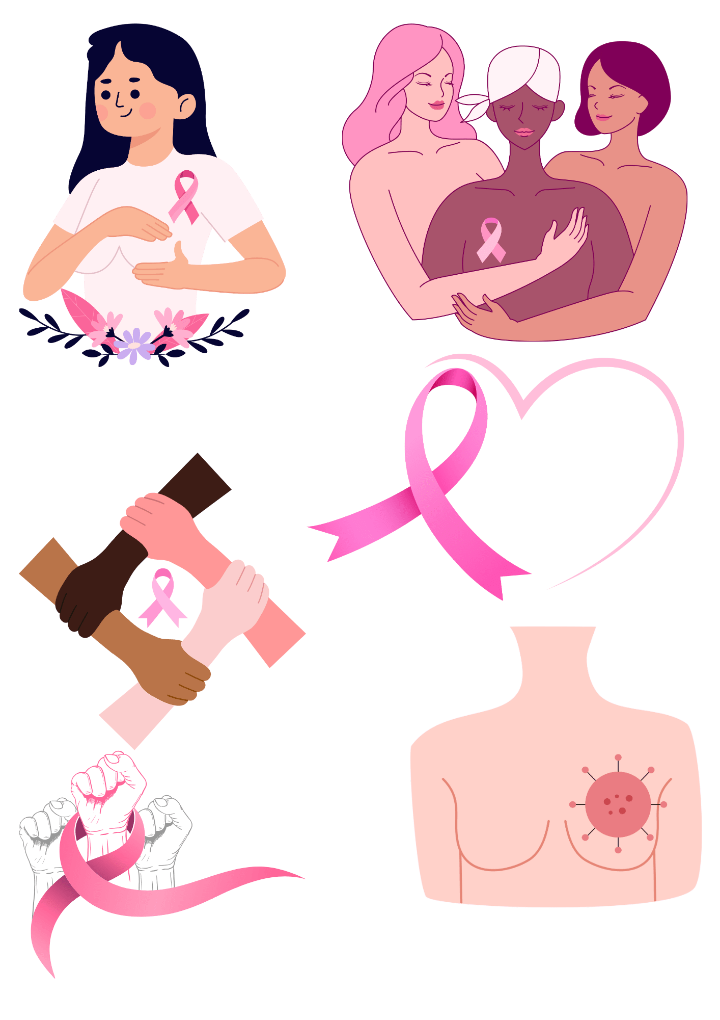 TeMaRo™ Simple Breast Cancer Tattoo Ideas