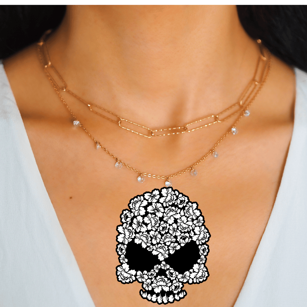 TeMaRo™ Skull Rose Tattoo on Hand