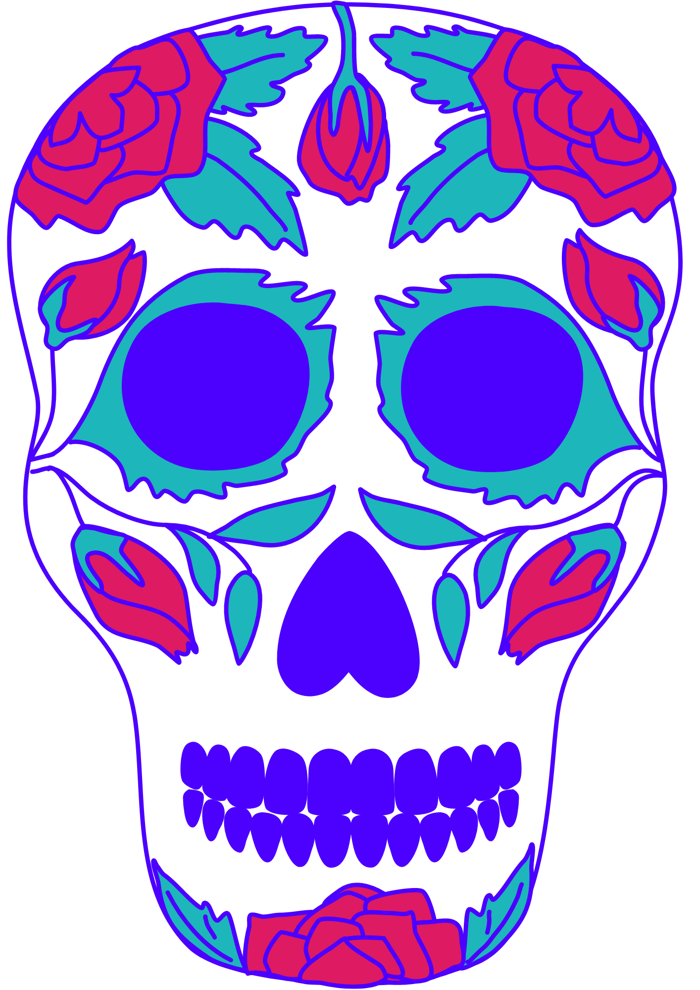 TeMaRo™ Skull Tattoos for females - Ornate