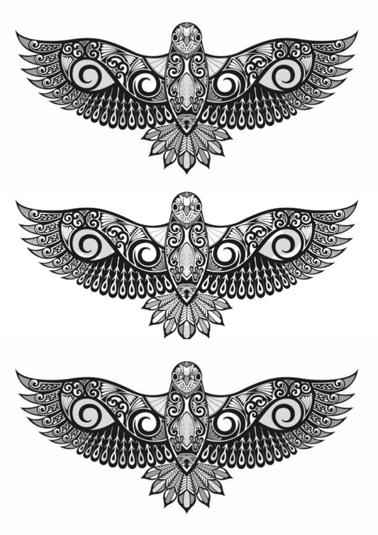 TeMaRo™ Small Tattoo Leg - Tribal Dove