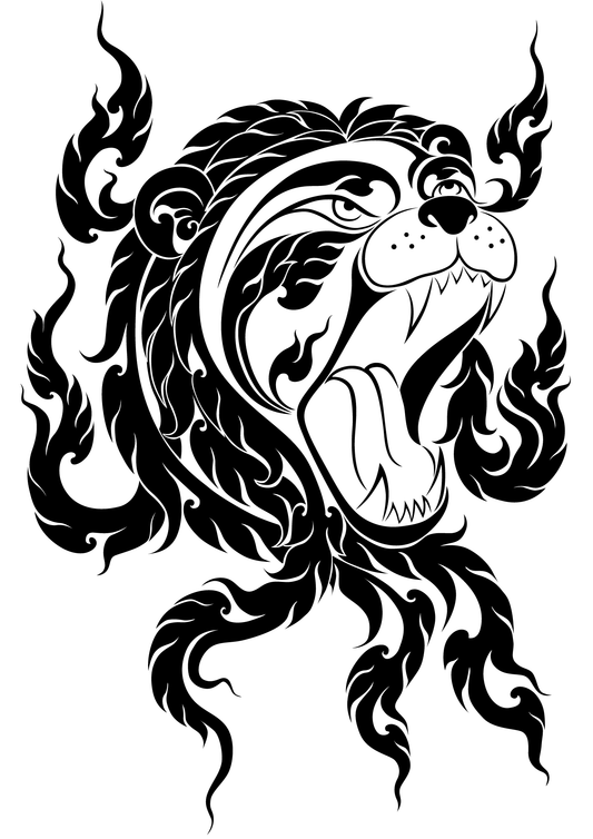 TeMaRo™ Spirit Tattoos for Guys - King of the Beasts