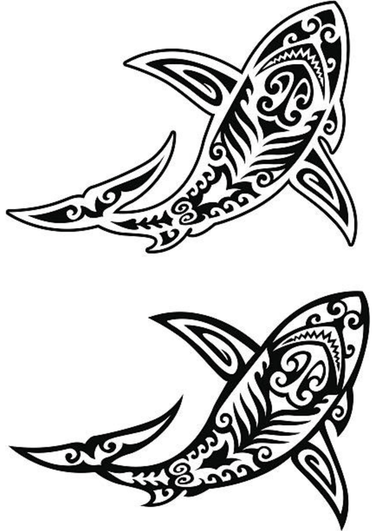 TeMaRo™ Sticker Tattoo Men - Shark