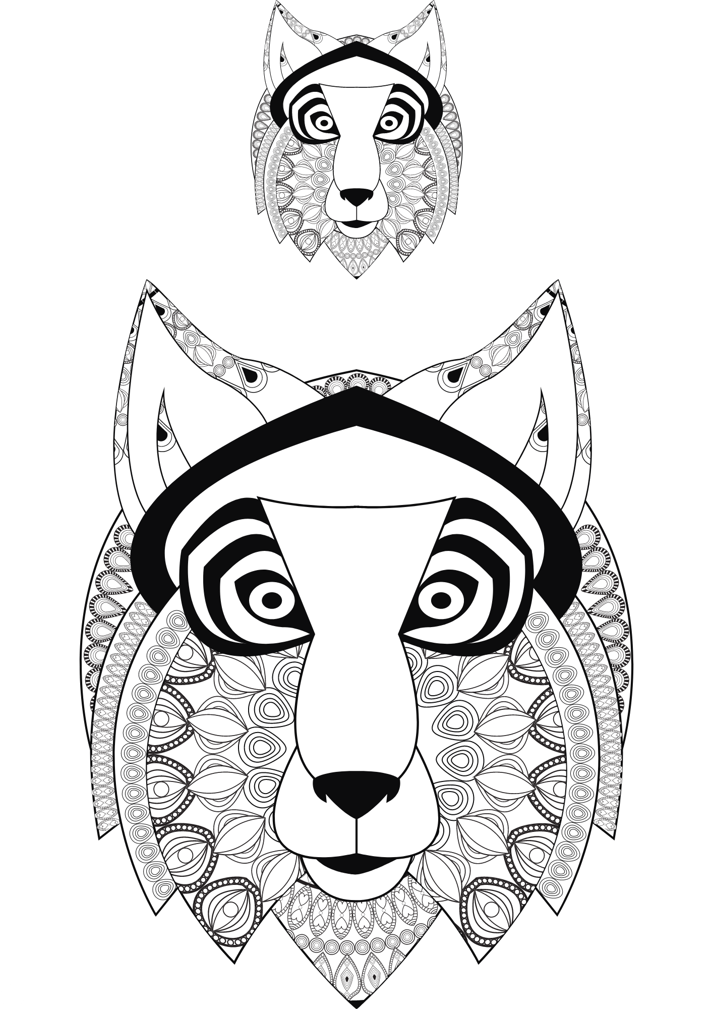 TeMaRo™ Stickers Disposable Tribal Wolf Tattoo Ideas