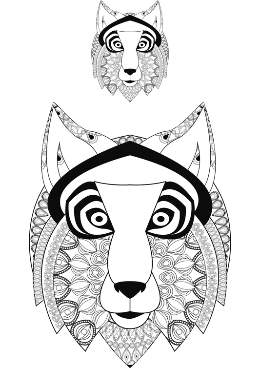 TeMaRo™ Stickers Disposable Tribal Wolf Tattoo Ideas