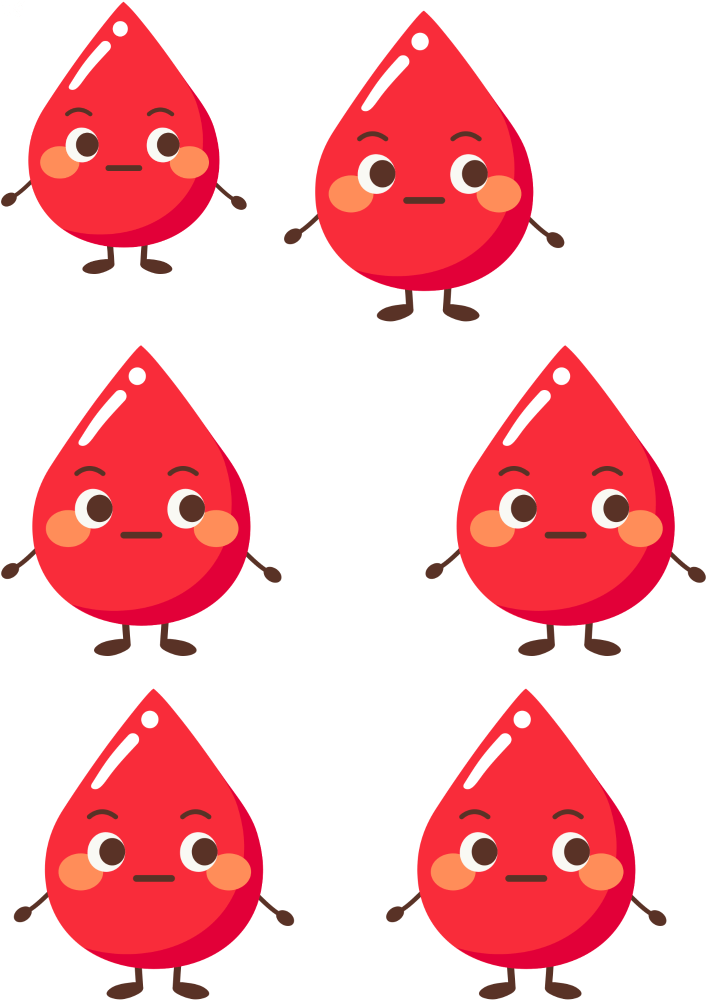 TeMaRo™ Surprise Blood Drop Tattoo Emoji