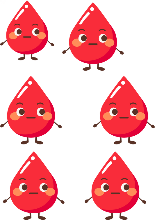 TeMaRo™ Surprise Blood Drop Tattoo Emoji