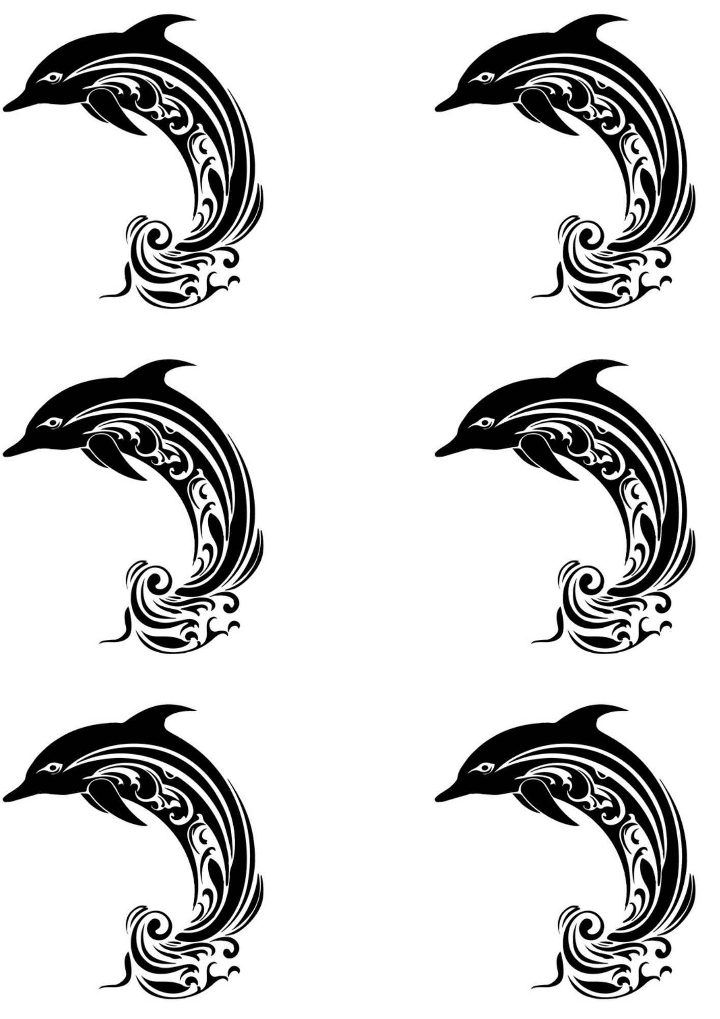 TeMaRo™ Swing Tattoo with Dolphins