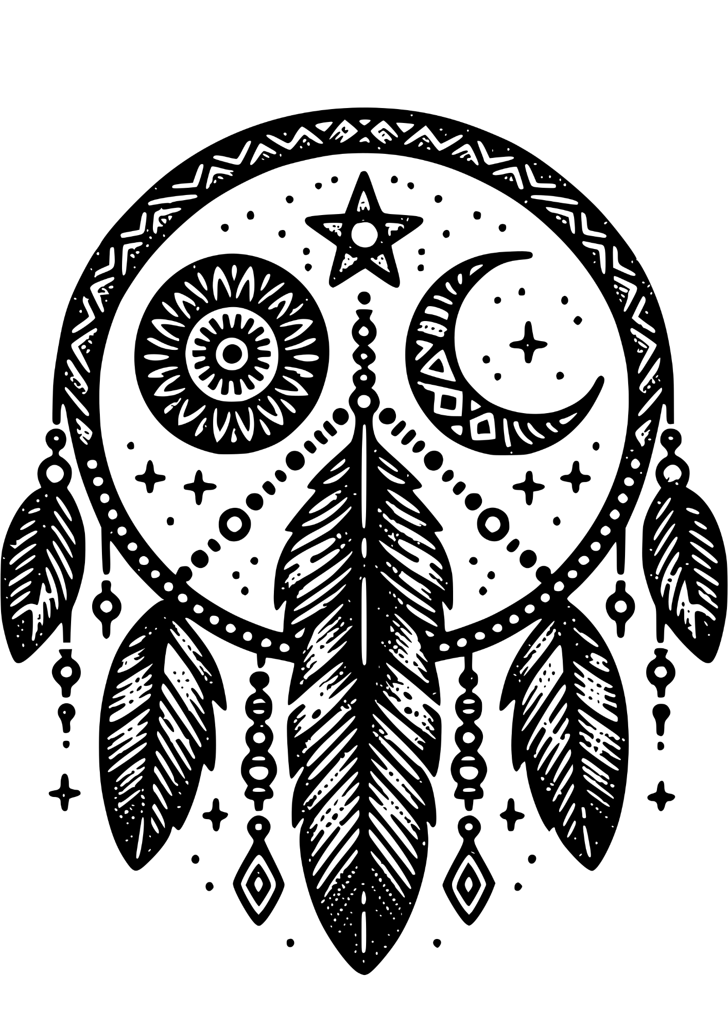 TeMaRo™ Tattoo Dreamcatcher sticker