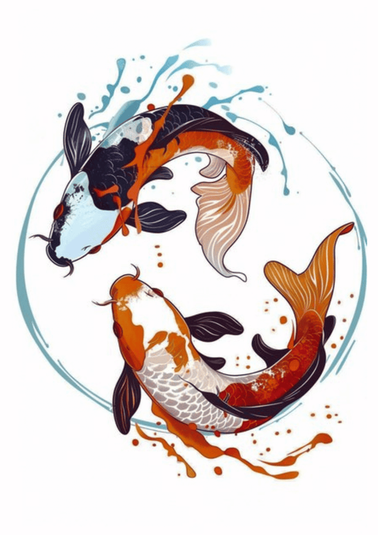 TeMaRo™ Tattoo Koi Fish