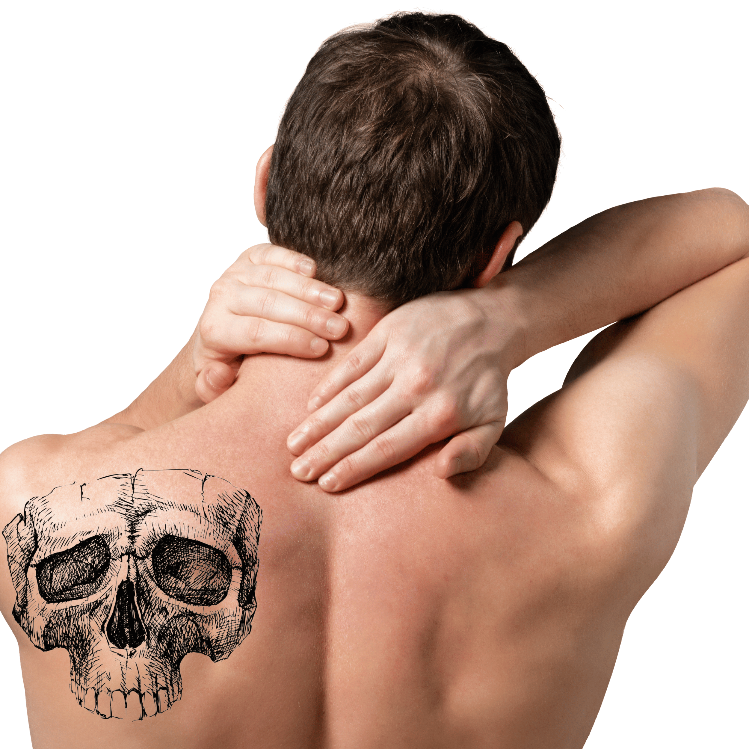 TeMaRo™ Tattoo Sticker 1 X A4 Tattoo Temporary Skull Tattoos