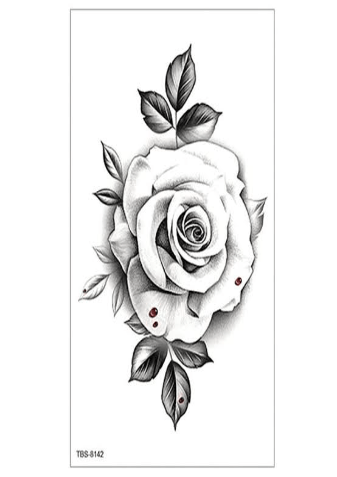 TeMaRo Tattoo Sticker 21cm X 15cm (Not an A4 size) Tattoo Sticker for Hand Roses