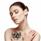 TeMaRo™ Tattoo Sticker 4 X A6 Tattoos Temporary Skull Tattoos