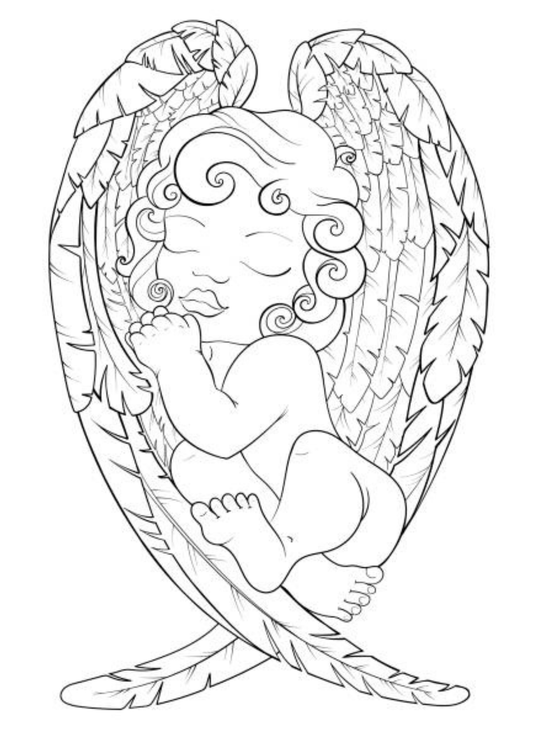 TeMaRo™ Tattoo Sticker Custom - Angel