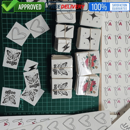 TeMaRo Tattoo Sticker Custom Temporary Tattoos: Free Cutting, Ready Today!