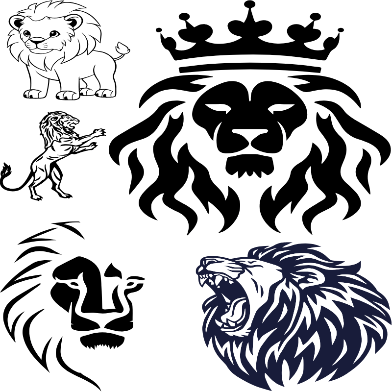 TeMaRo Tattoo Sticker DIY Lion