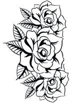 TeMaRo Tattoo Sticker Fake Tattoo for Sale Roses