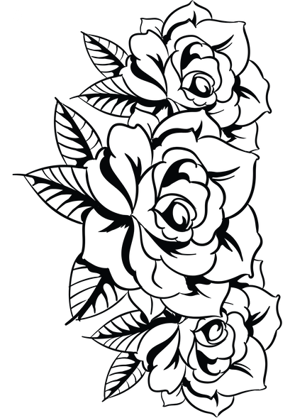 TeMaRo Tattoo Sticker Fake Tattoo for Sale Roses