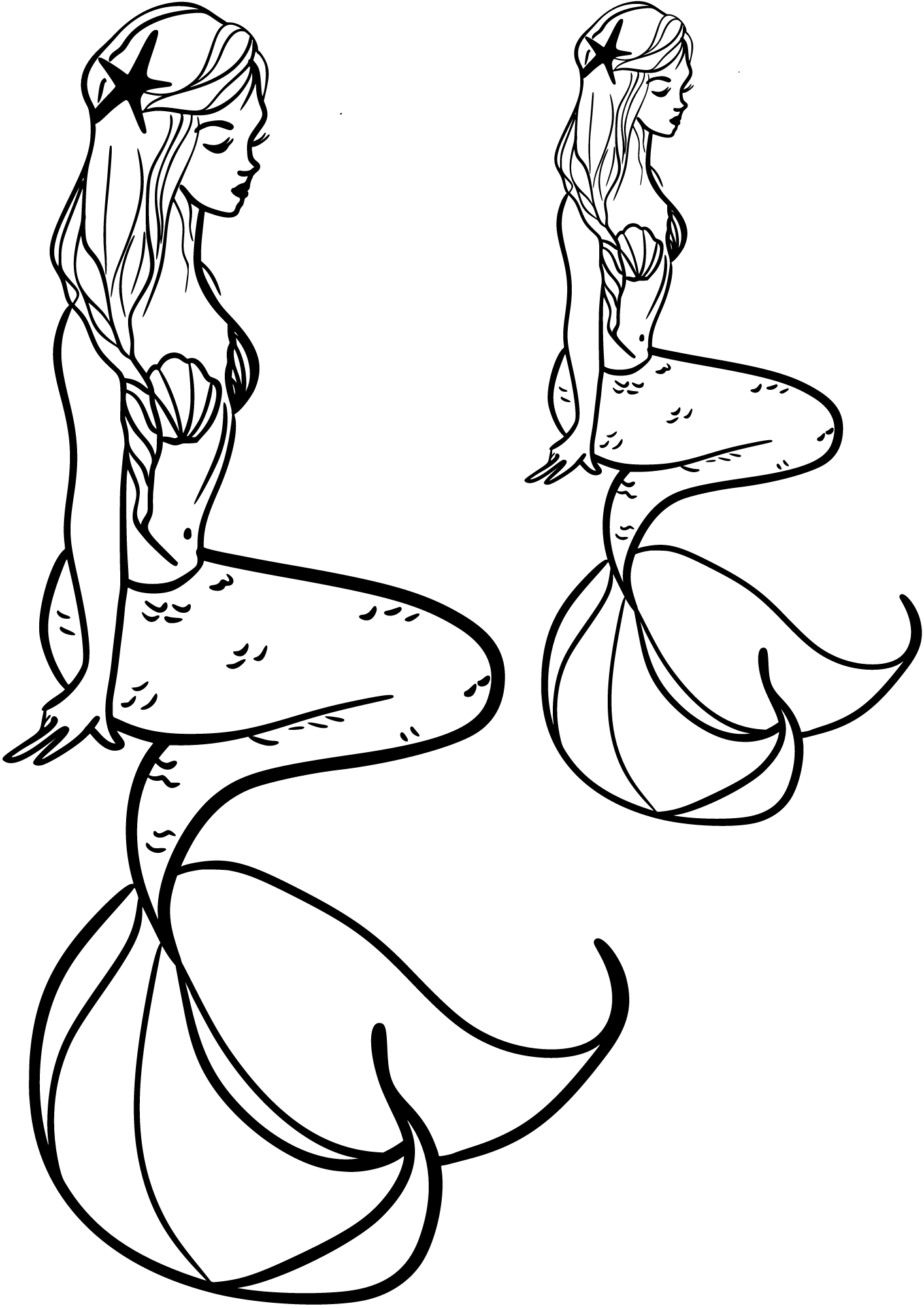 TeMaRo Tattoo Sticker Mermaid