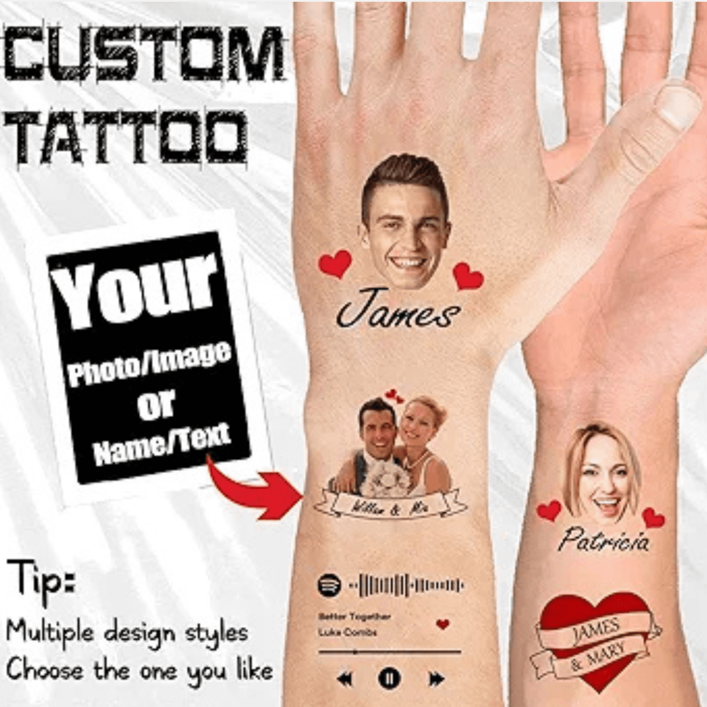 TeMaRo Tattoo Sticker Print Temporary Tattoo Custom for Your Next Event