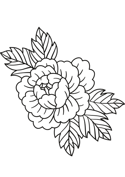 TeMaRo Tattoo Sticker Rose Flower