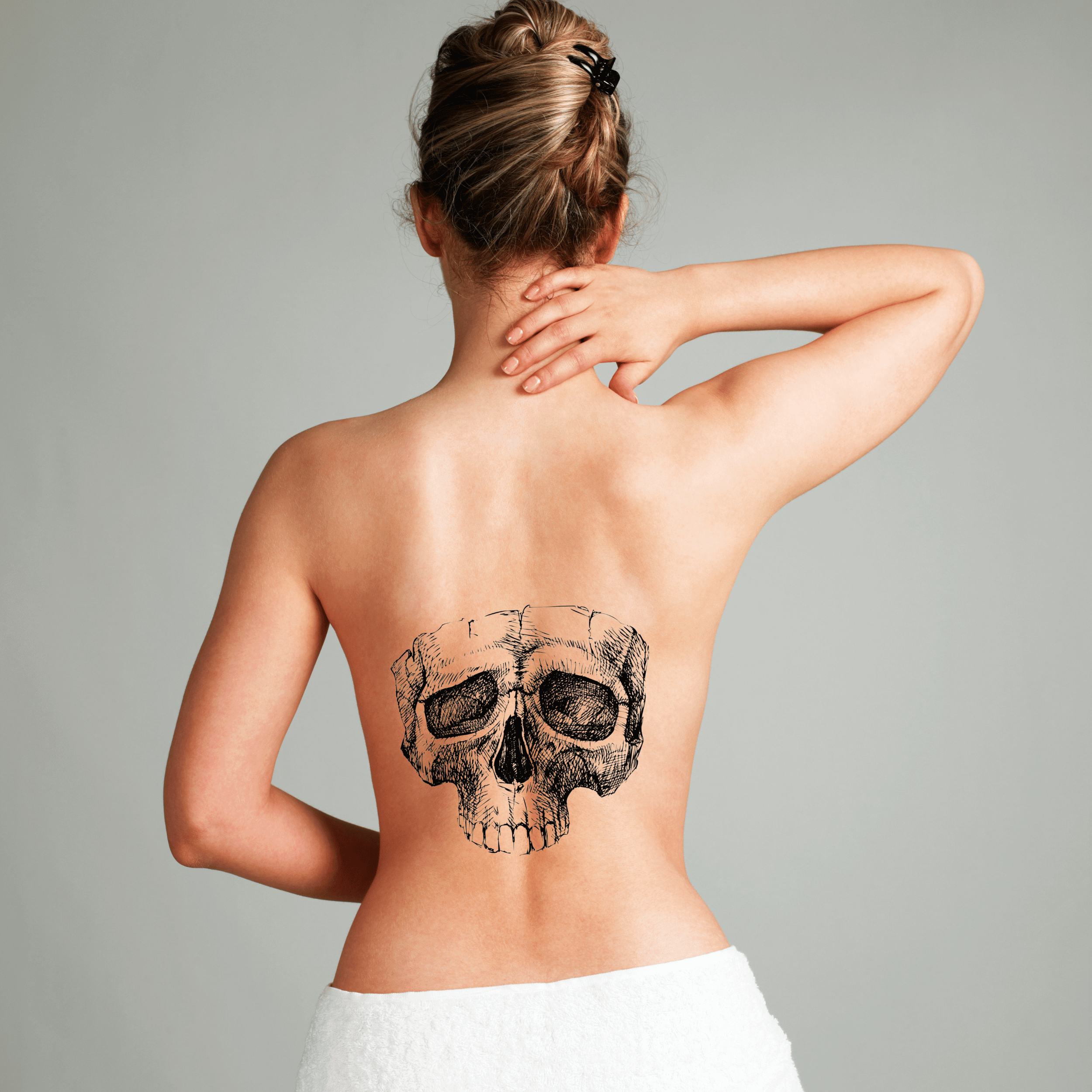 TeMaRo™ Tattoo Sticker Temporary Skull Tattoos