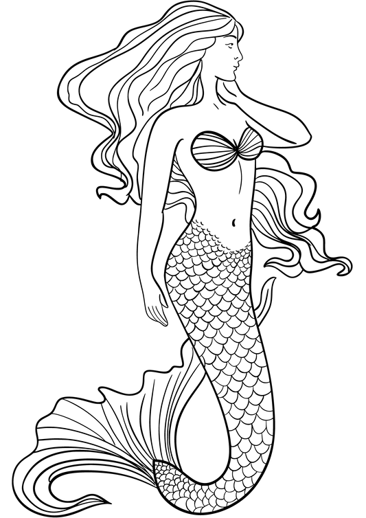 TeMaRo Tattoo Stickers Amazon Mermaid Tail