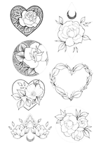 TeMaRo™ Tattoo Stickers - Flowers