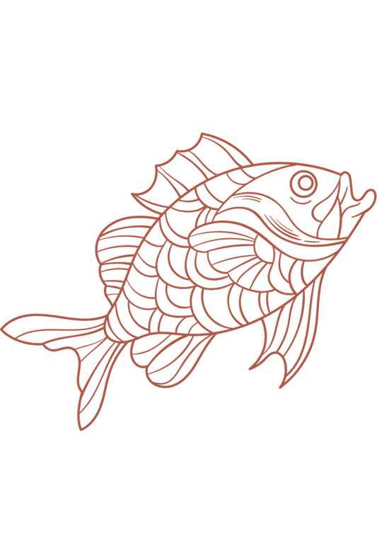 TeMaRo™ Tattoo Style Fish