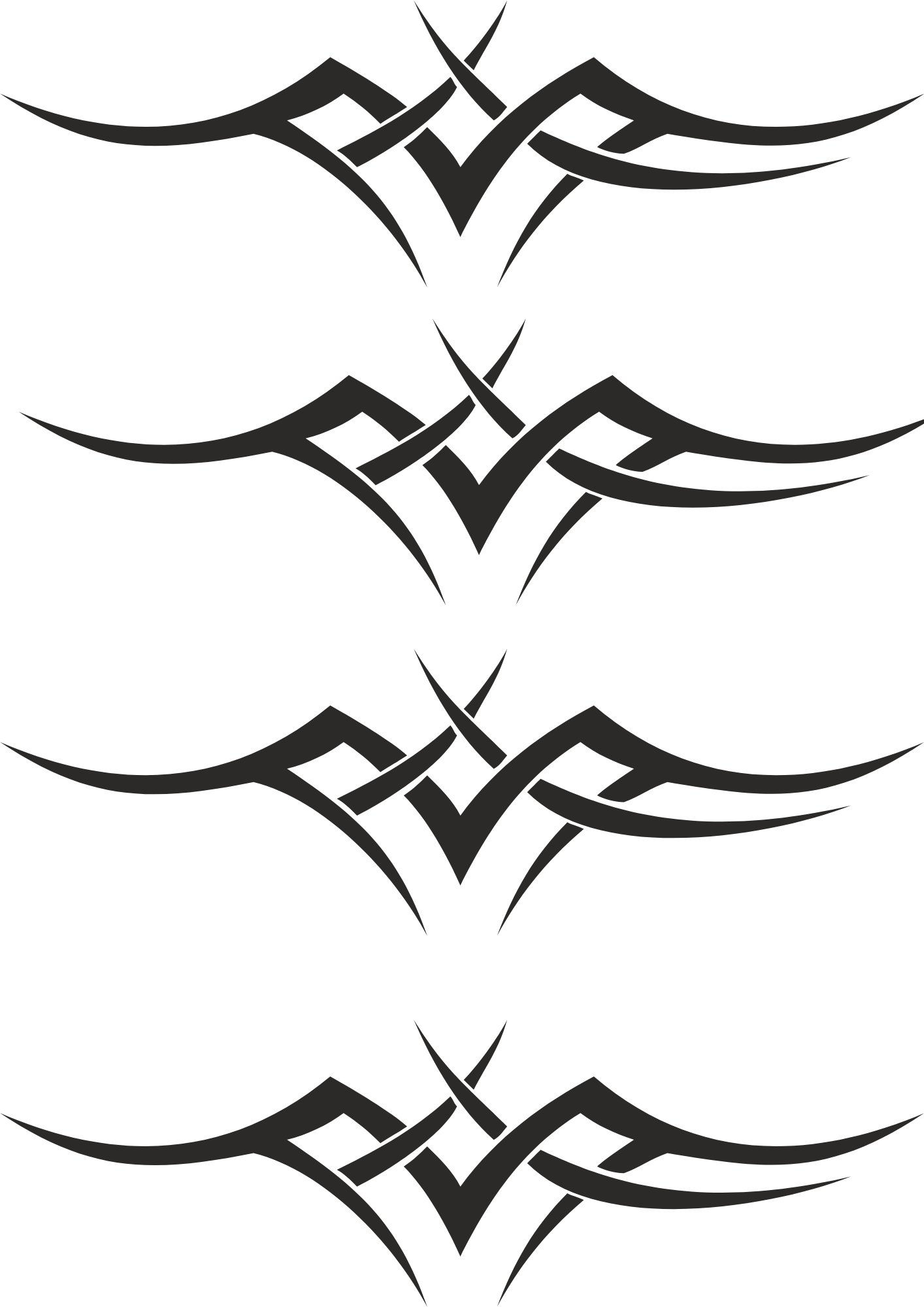 TeMaRo™ Tattoo Tribal Design Female