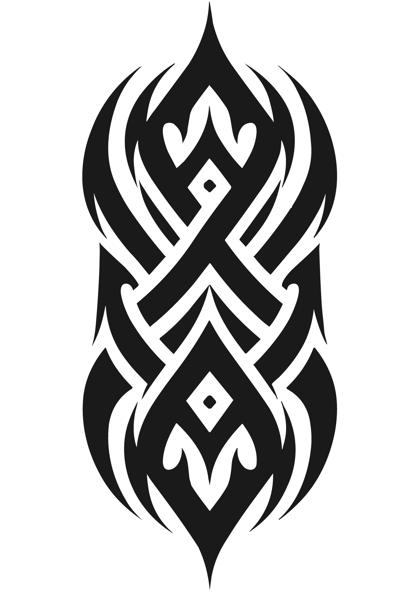 TeMaRo™ Tattoo Tribal Design Male