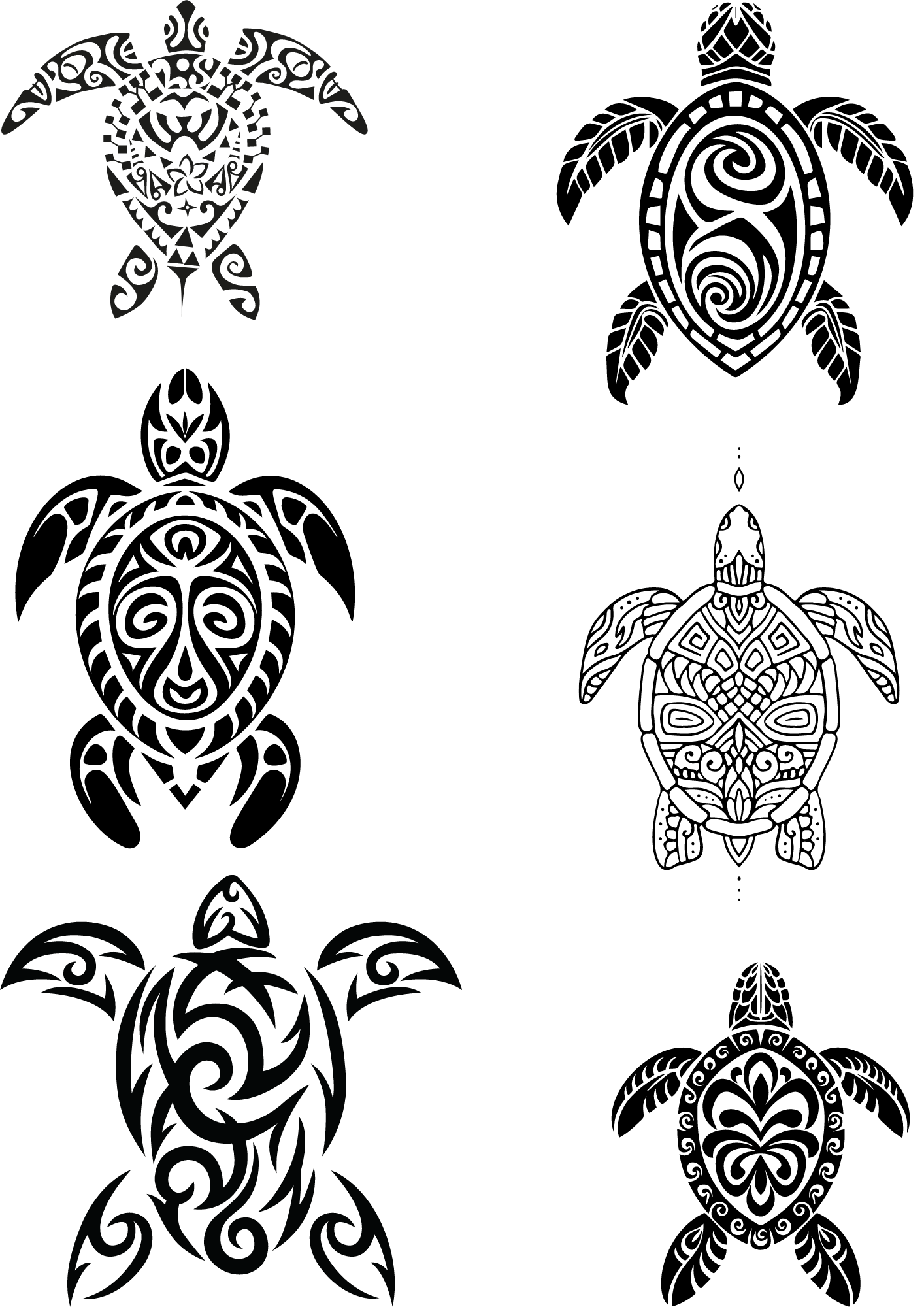 TeMaRo™ Tattoo Tribal Turtle