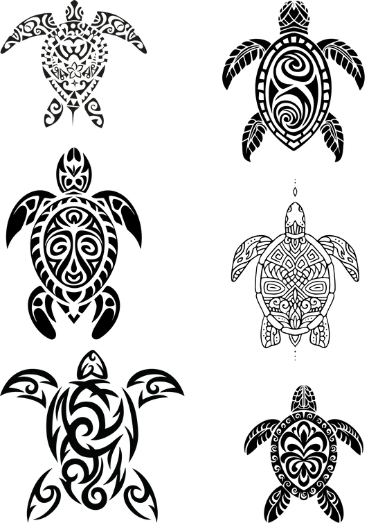 TeMaRo™ Tattoo Tribal Turtle