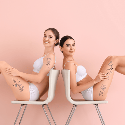 TeMaRo™ Tattoos for Women on Leg - Roses