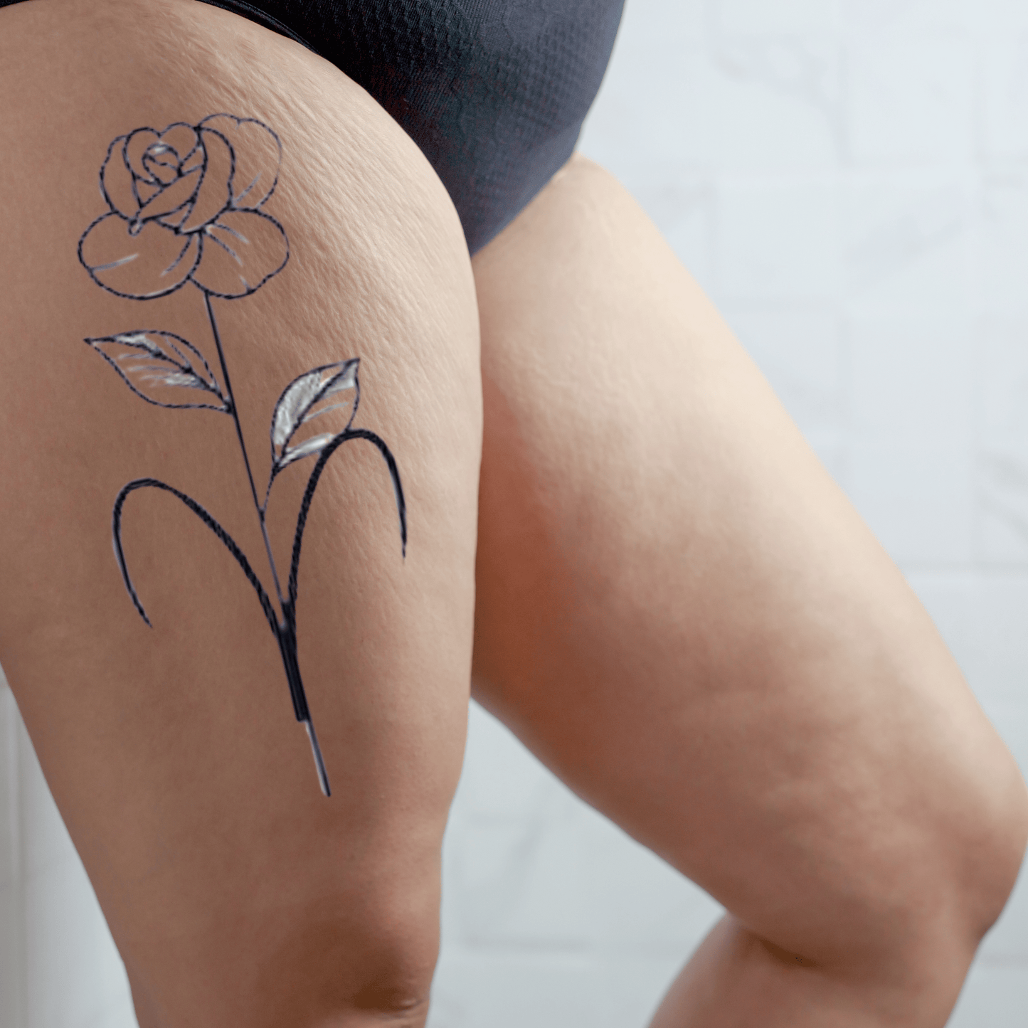 TeMaRo™ Tattoos for Women on Leg - Roses