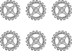 TeMaRo™ Tattoos Matching for Couples Steampunk Gears