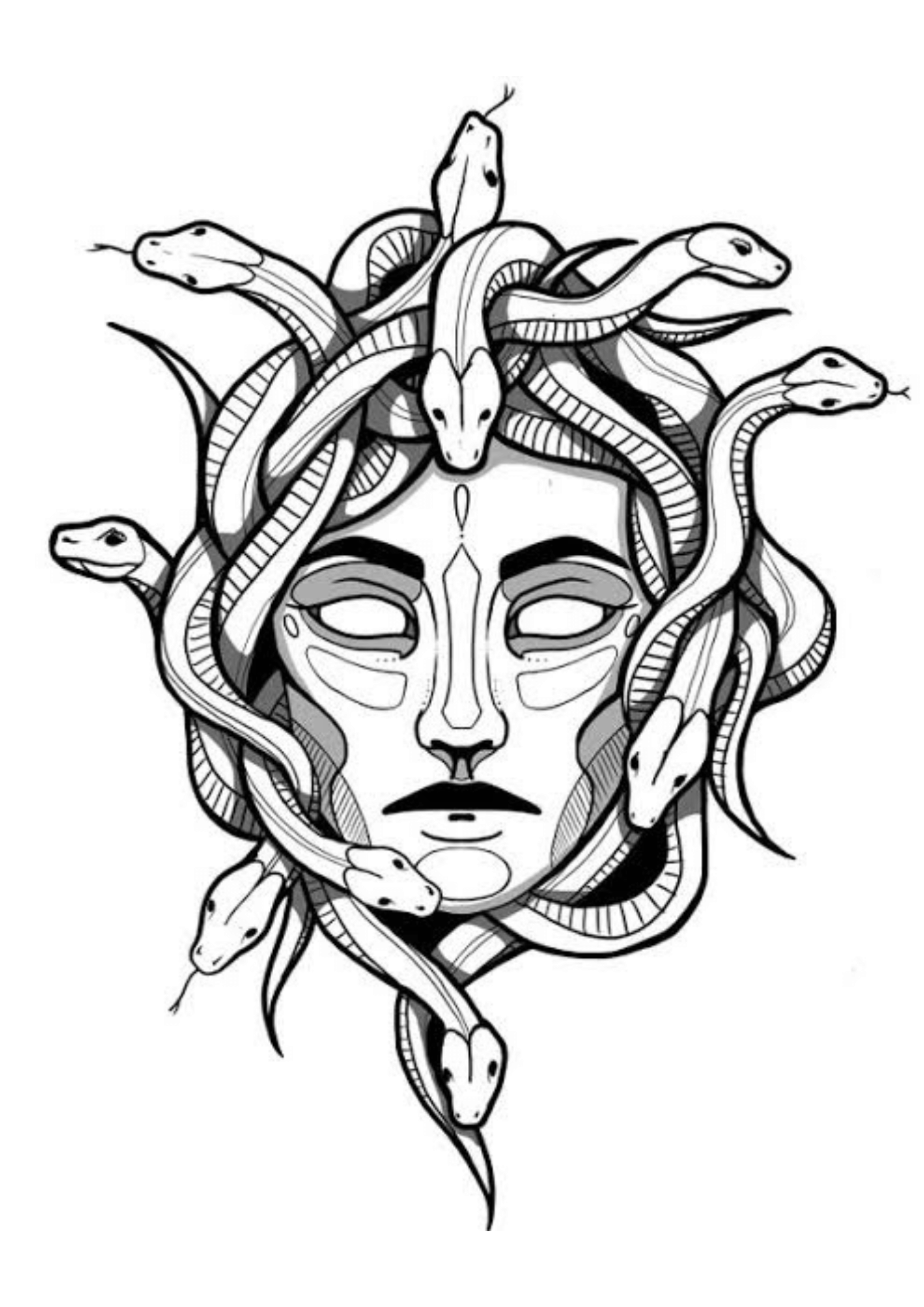 TeMaRo™ Tattoos on Neck - Medusa