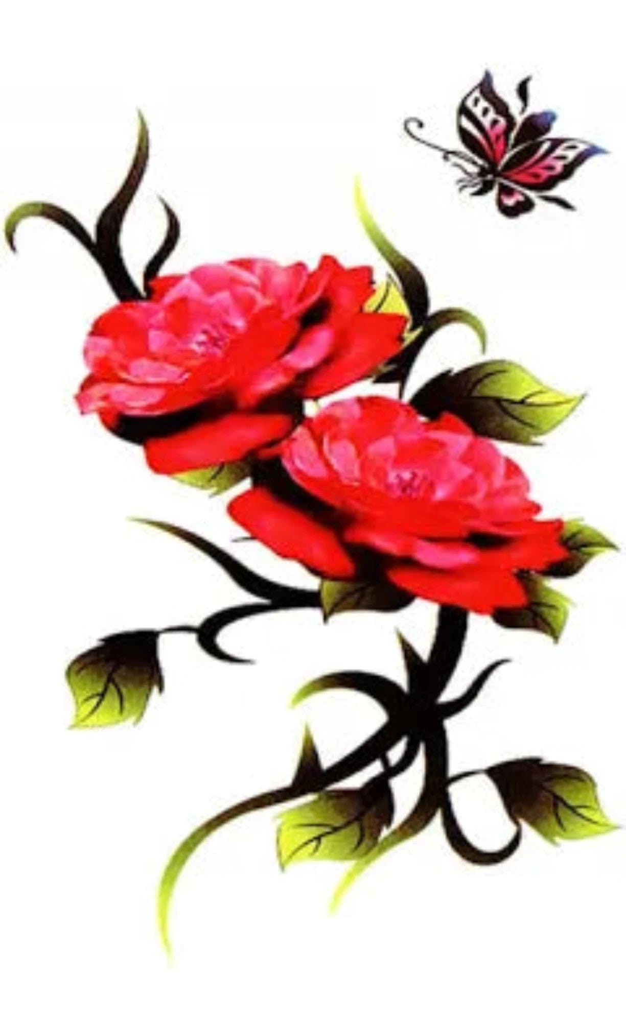 TeMaRo™ Temp Flower Tattoos Designs