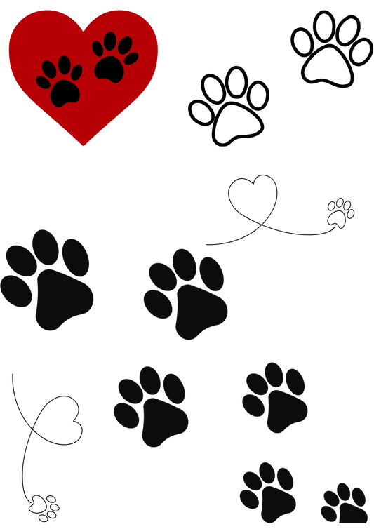 TeMaRo™ Temporary Dog Paw Tattoo