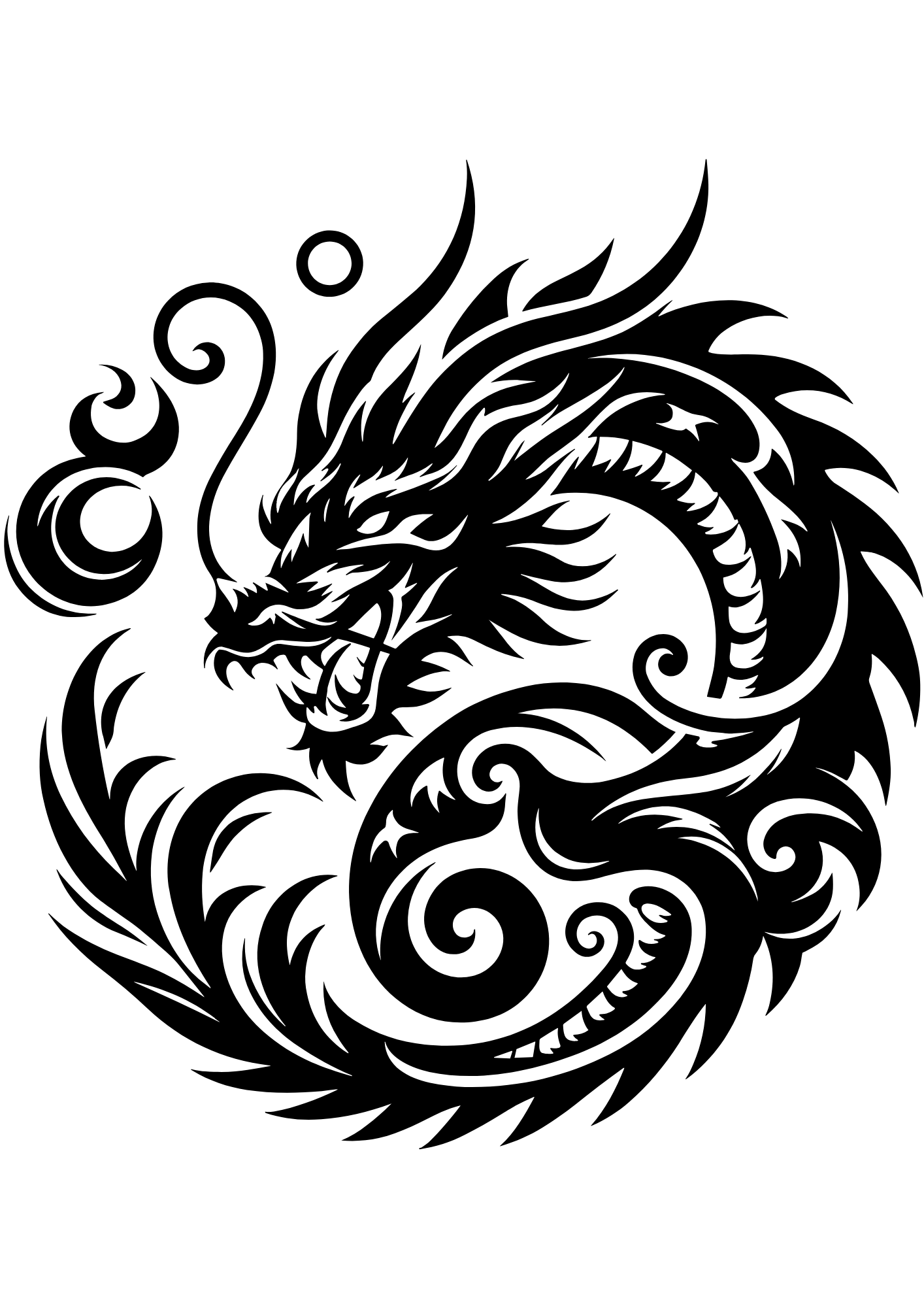 TeMaRo™ Temporary Dragon Tattoo