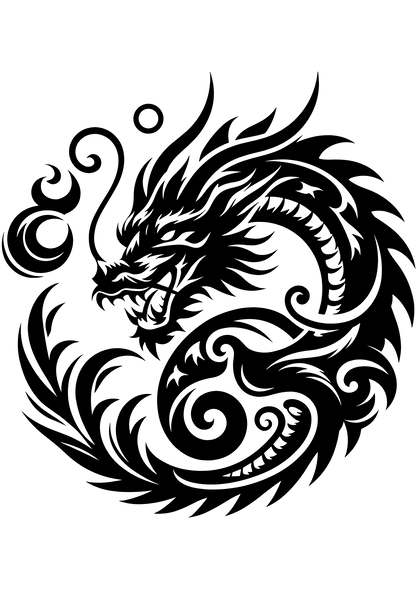 TeMaRo™ Temporary Dragon Tattoo