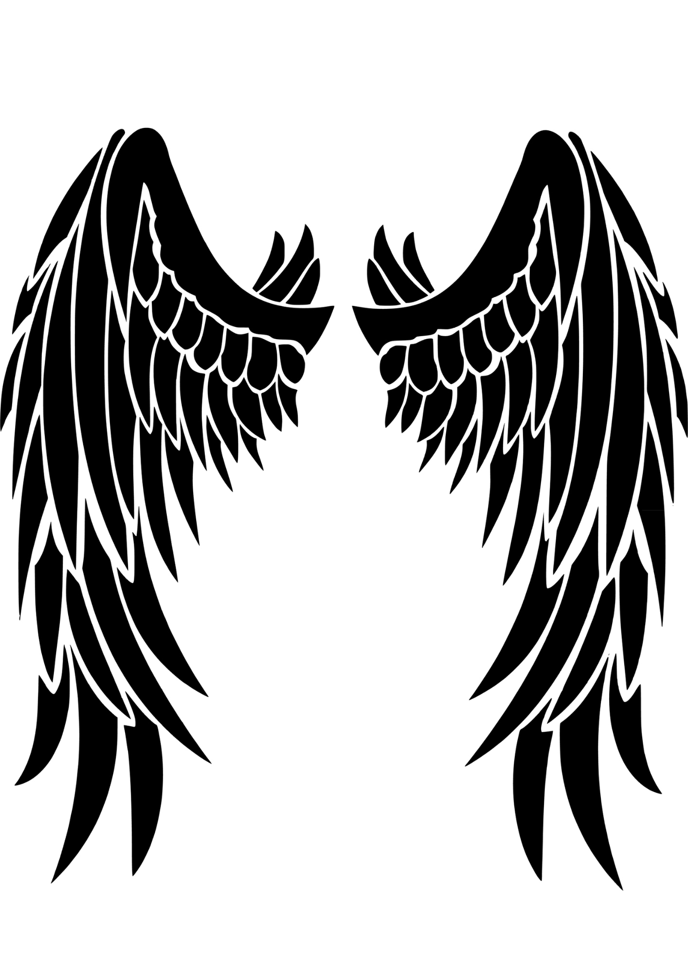 TeMaRo™ Temporary Tattoo Design for Men Wings