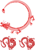 TeMaRo™ Temporary Tattoo Dragon Small
